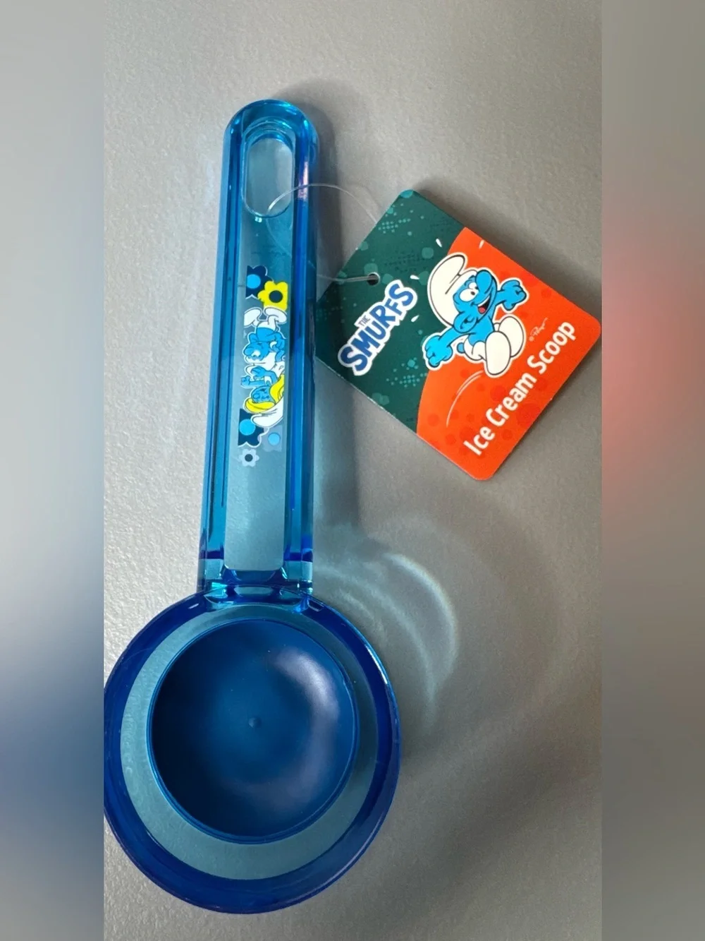 The Smurfs Blue silicone Ice Cream Scoop with Character Art novelty smurfette